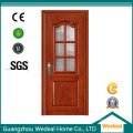 Personalize portas de MDF de madeira de PVC com vidro para projetos de casas